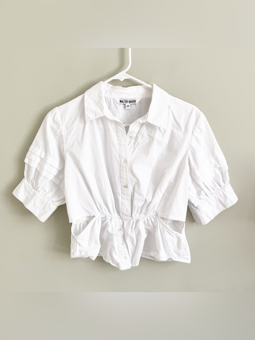 Walter Baker white cut out blouse